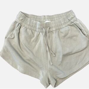 H&M Women’s Greenish Gray Sweat Shorts Size Small